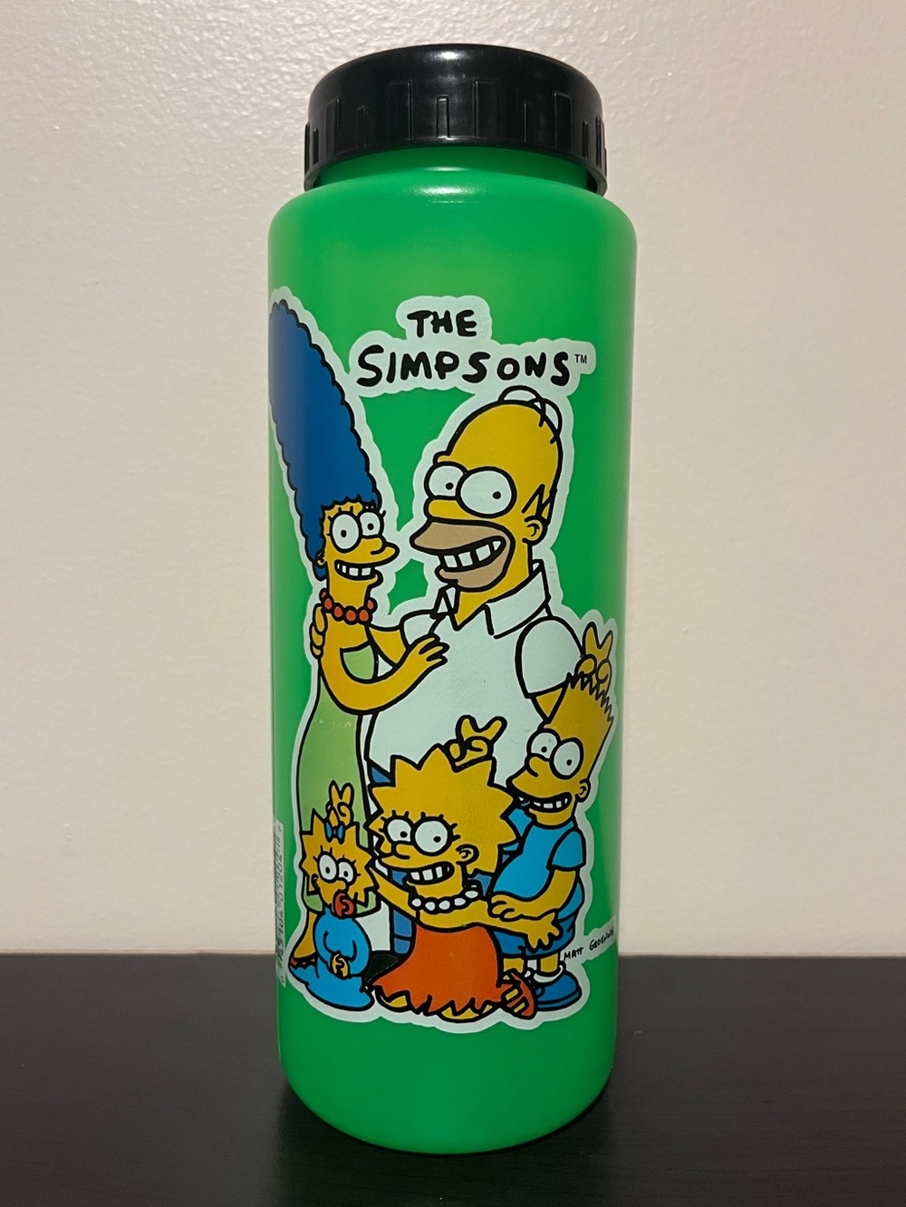 1990 The Simpsons Plastic Water Bottle (No Straw)